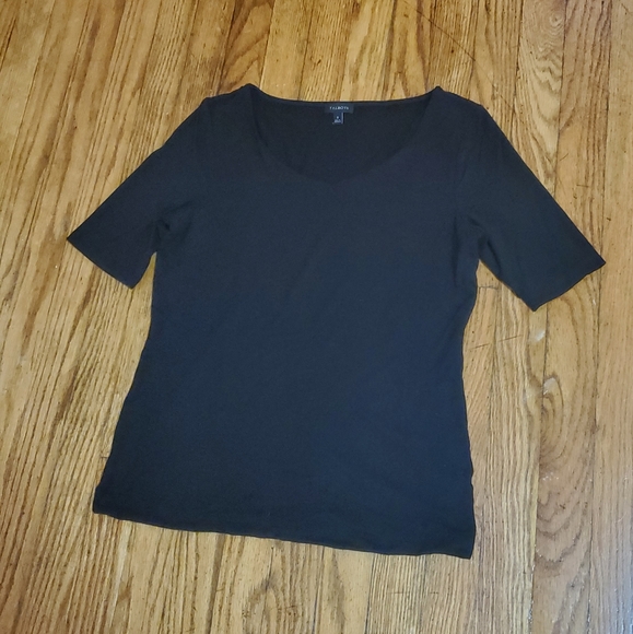 Talbots Black Tee (T-Shirt Wardrobe Staple) - Picture 1 of 5